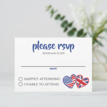 米国の英国のハートフラグ