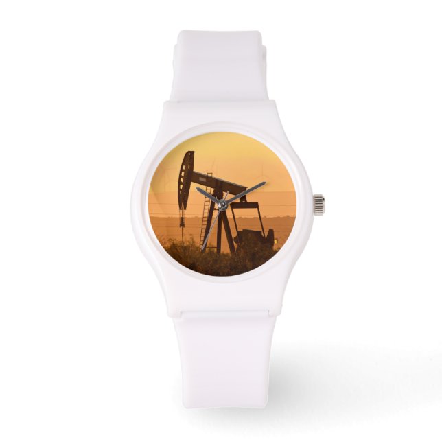 米国の西テキサス州のポンプ油 腕時計 (正面)