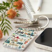 米国の記号パターン キーホルダー (正面右)