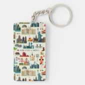 米国の記号パターン キーホルダー (裏面)