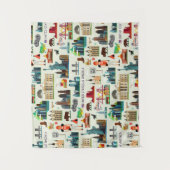 米国の記号パターン タペストリー (正面)