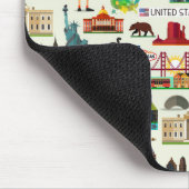 米国の記号パターン マウスパッド (コーナー)