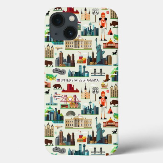 米国の記号パターン Case-Mate iPhoneケース (裏面)