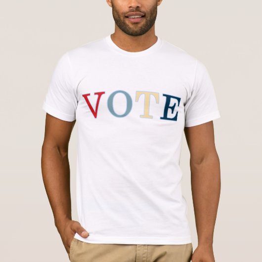 米国の販売でなされる投票Tシャツ! Tシャツ (正面)