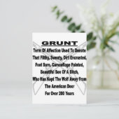 米国の軍隊の定義 ポストカード (スタンド正面)