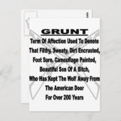 米国の軍隊の定義 ポストカード (正面/裏面)