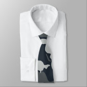 米国の軍隊カモフラージグレー迷彩柄シームレスパターン ネクタイ (タイ)