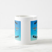 米国の軍隊マグをサポート コーヒーマグカップ (中央)