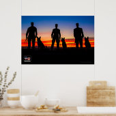 米国の軍隊作業犬 ポスター (キッチン)