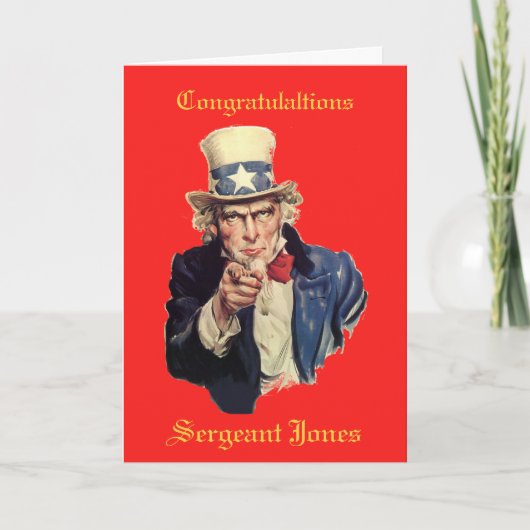 米国の軍隊再入隊カード カード (正面)