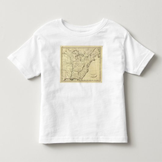 米国の輪郭 トドラーTシャツ (正面)
