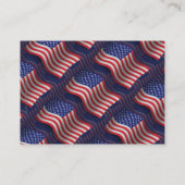 米国の退役軍人の振る旗 名刺 (裏面)