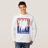 米国の退役軍人のTシャツ Tシャツ (正面フル)