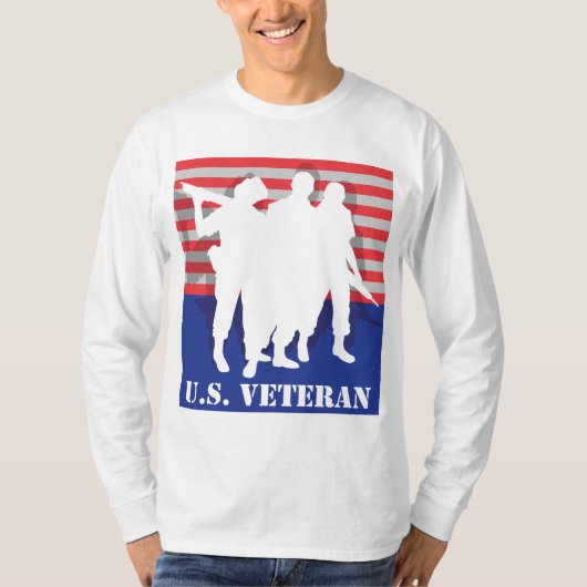 米国の退役軍人のTシャツ Tシャツ (正面)