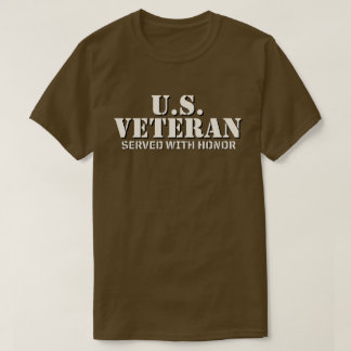 米国の退役軍人は名誉をもって務めた Tシャツ