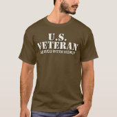 米国の退役軍人は名誉をもって務めた Tシャツ (正面)