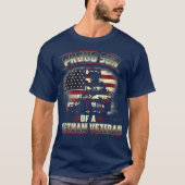 米国の退役軍人誇りを持ったの息子ベトナム退役軍人 Tシャツ (正面)