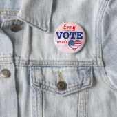 米国の選挙すべての投票数ピンボタン 缶バッジ (インサイチュ)