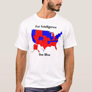 米国の選挙の地図 Tシャツ