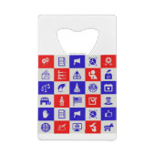 米国の選挙を行う クレジットカード栓抜き (裏面)