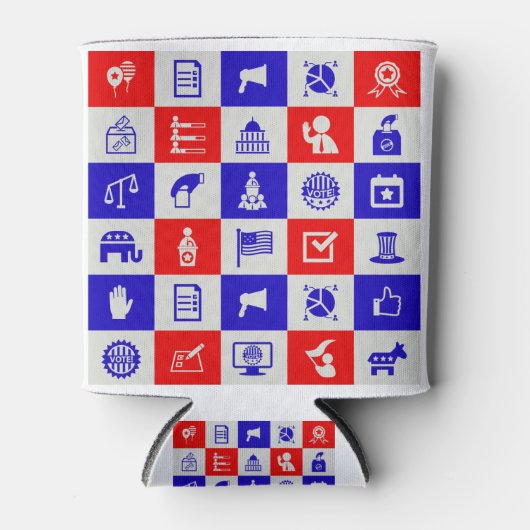 米国の選挙を行う 缶クーラー (正面)