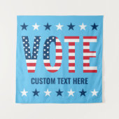 米国の選挙を赤白と青で行う タペストリー (正面)