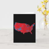 米国の選挙地図2024年トランプ大統領R カード (黄色い花)