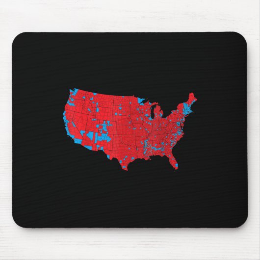 米国の選挙地図2024年トランプ大統領R マウスパッド (正面)