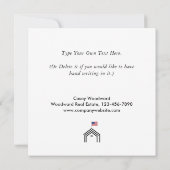 米国の選挙日 | 実在Estate Thank You Clients サンキューカード (裏面)