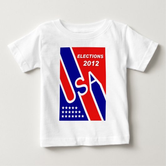米国の選挙2012 ベビーTシャツ (正面)