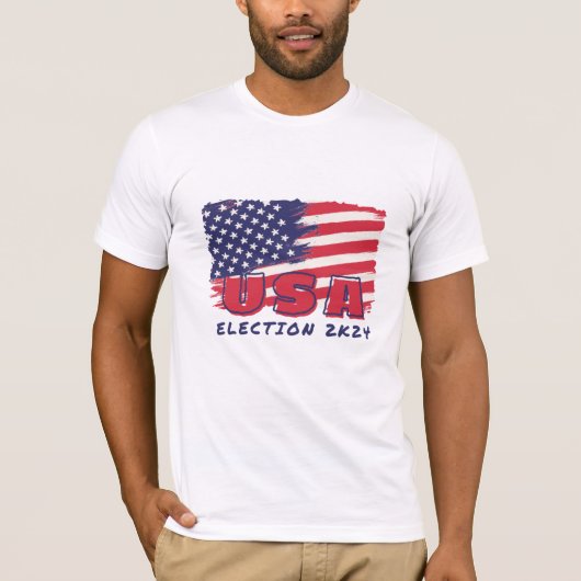 米国の選挙2024年Tシャツ Tシャツ (正面)