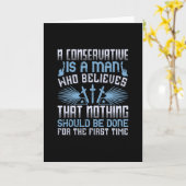 米国の選挙 – 保守派は男性 カード (黄色い花)