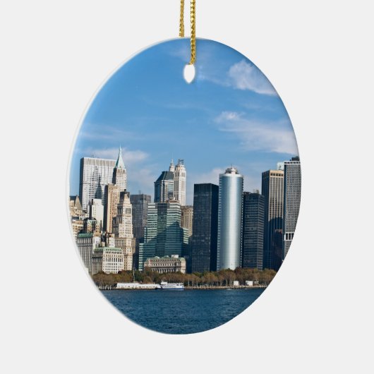 米国の都市景観: ニューヨークのスカイライン#1 セラミックオーナメント (右)