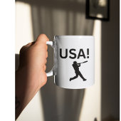 米国の野球選手でドットをボールとして使う コーヒーマグカップ