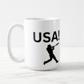 米国の野球選手でドットをボールとして使う コーヒーマグカップ (左)