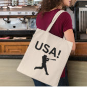 米国の野球選手でドットをボールとして使う トートバッグ