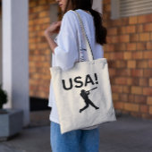 米国の野球選手でドットをボールとして使う トートバッグ