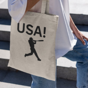 米国の野球選手でドットをボールとして使う トートバッグ