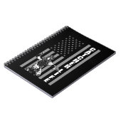 米国の野球選手アメリカ国旗のソフトボール捕手 ノートブック (左側)