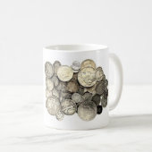 米国の銀貨 コーヒーマグカップ (正面右)