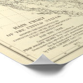 米国の降雨図 ポスター (角)