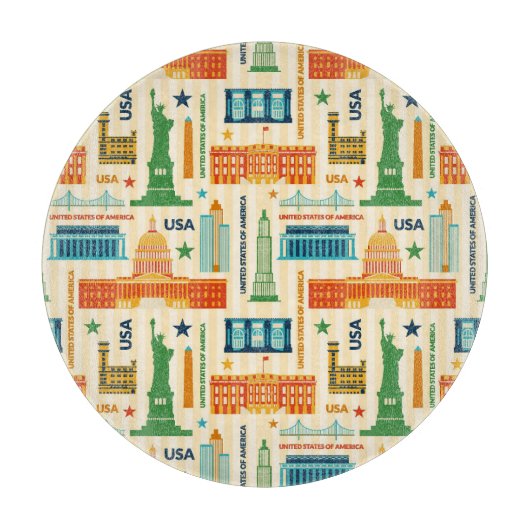 米国の陸標 カッティングボード (正面)