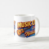 米国の音楽の街 ナッシュビル コーヒーマグカップ (正面右)