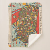 米国の食糧地図 シェルパブランケット (正面)