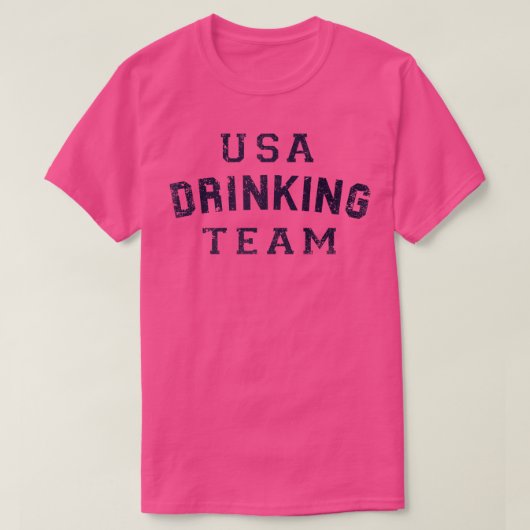 米国の飲みチーム Tシャツ (デザイン正面)