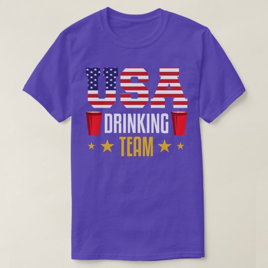 米国の飲みチーム Tシャツ (デザイン正面)
