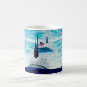 米国の高速攻撃潜水艦 – SSN-770マグカップ コーヒーマグカップ (中央)