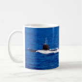 米国の高速攻撃潜水艦 – SSN-779 Mug コーヒーマグカップ (左)