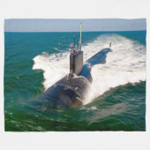 米国の高速攻撃潜水艦 – SSN-781 フリースブランケット (正面(横))