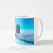 米国の高速攻撃潜水艦 – SSN-786 Mug コーヒーマグカップ (正面右)